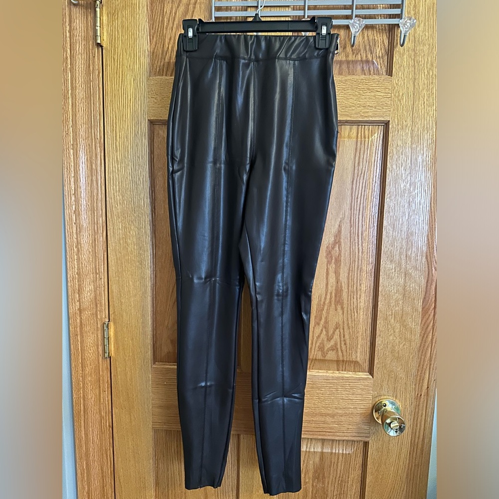 River Island Brown Faux leather pants